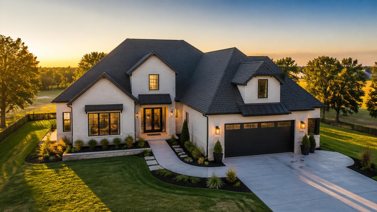 Modern suburban home — the kind of property our contractor lead system targets